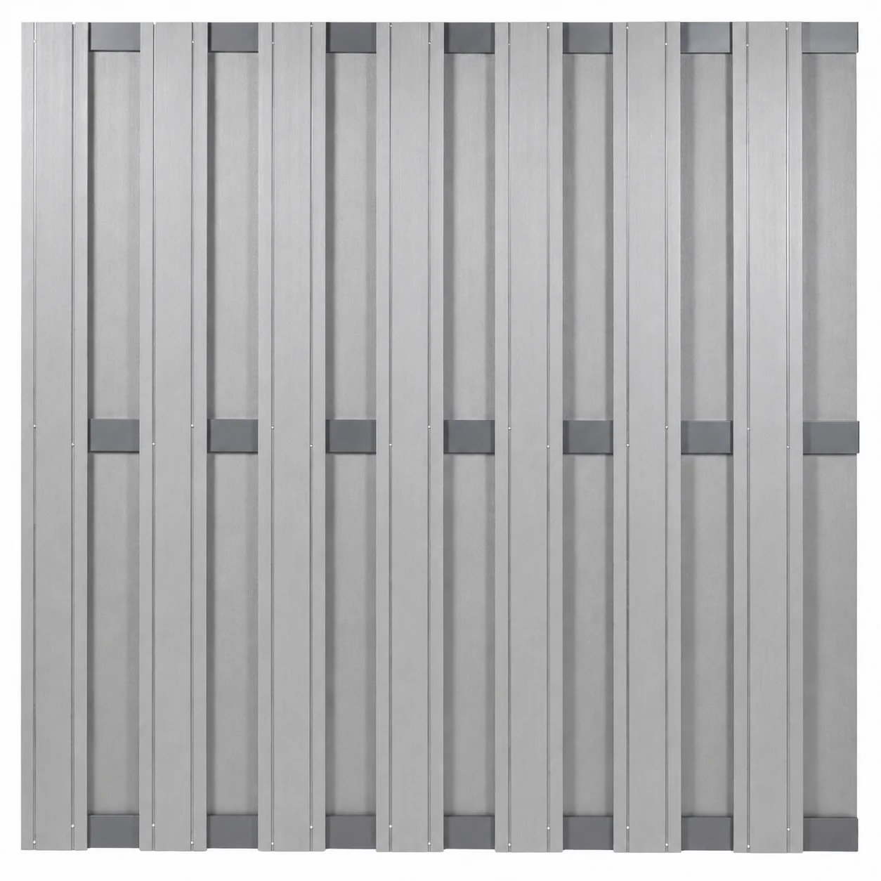 Composiet Schutting Grijs Topline 180x180 cm - Antraciet frame